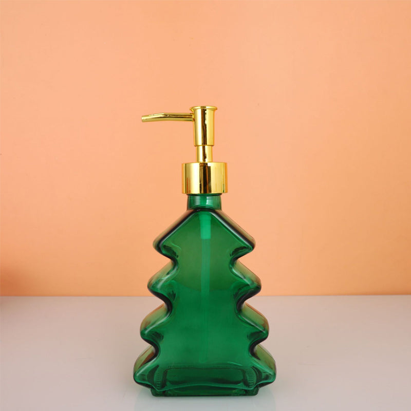 🎄 Christmas Tree Glass Soap Dispenser